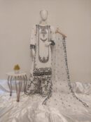 Luxury Plazzo Chiffon Ensemble | 3-Piece Pret*