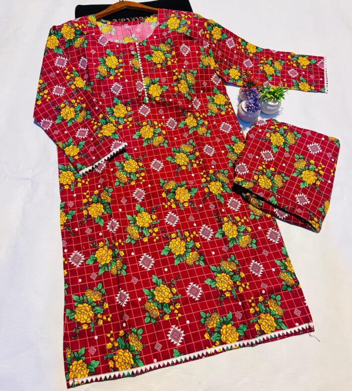 Aroma cotton  Stitched 2 Pcs - Image 6