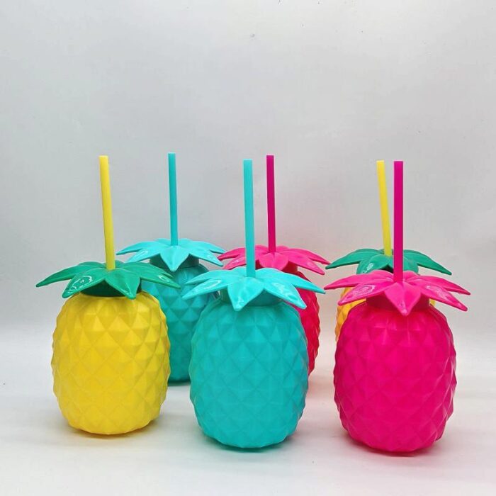 Tango Fruit Shape Kids Tumbler with Straw 850ml Random Colours - Image 3