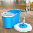 2 in 1 Spin Bucket Mop Plastic Tub Random Colors