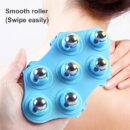 Silicon 7 Balls Body Massager Glove  Random Colours