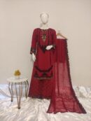 Luxury Plazzo Chiffon Ensemble | 3-Piece Pret*