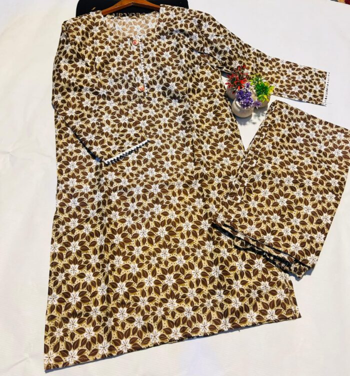 Aroma cotton  Stitched 2 Pcs - Image 8