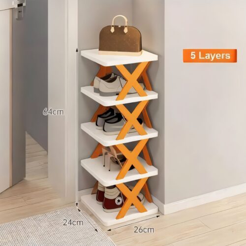 5 Layer X-Shoe Plastic Rack