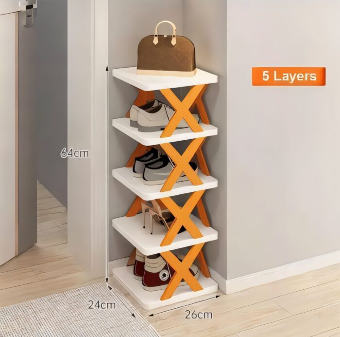 5 Layer X-Shoe Plastic Rack
