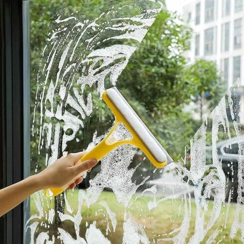 3 in 1 Window Cleaning Spray Wiper  Random Colours
