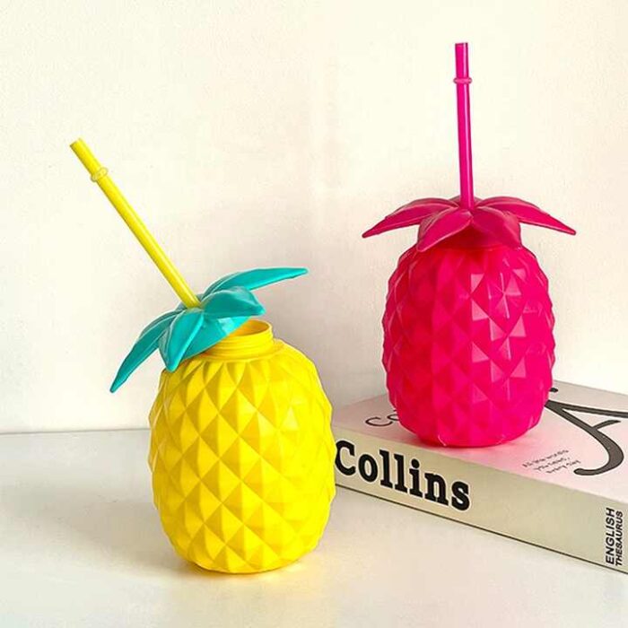 Tango Fruit Shape Kids Tumbler with Straw 850ml Random Colours - Image 2